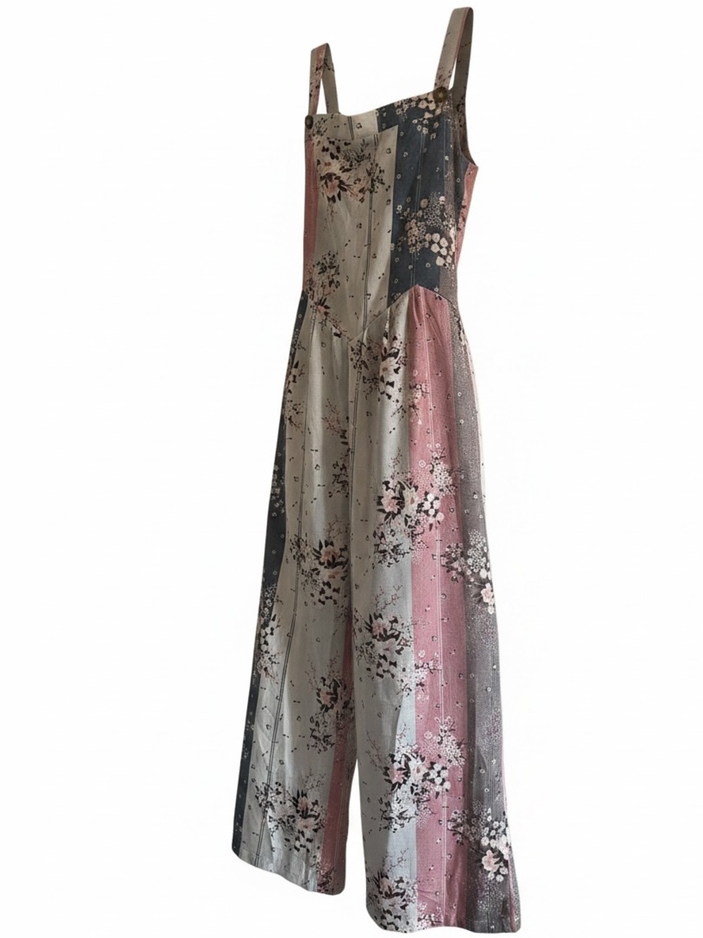 Bohemian Patchwork Floral Jumpsuit Size XL